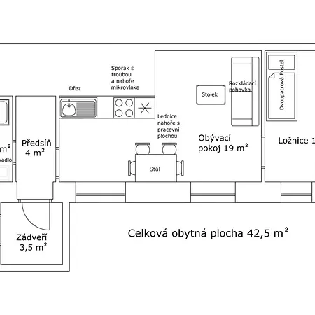 Apartament U Vleku Kouty Nad Desnou *